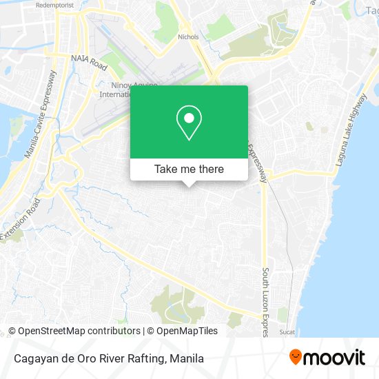 Cagayan de Oro River Rafting map