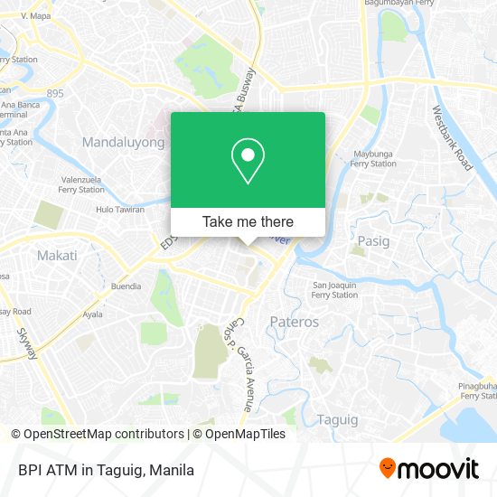 BPI ATM in Taguig map