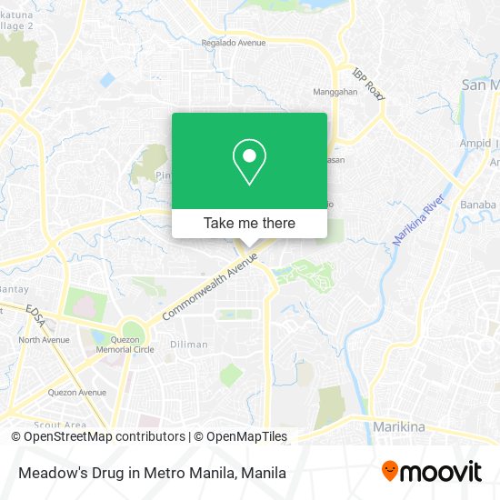 Meadow's Drug in Metro Manila map