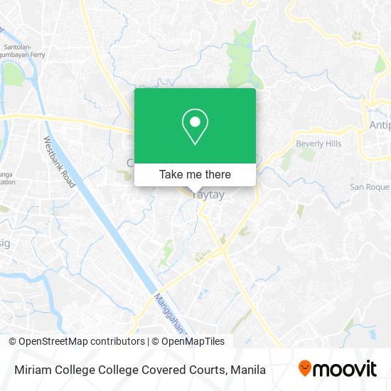 Miriam College College Covered Courts map