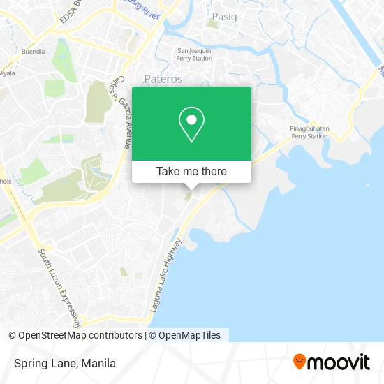 Spring Lane map