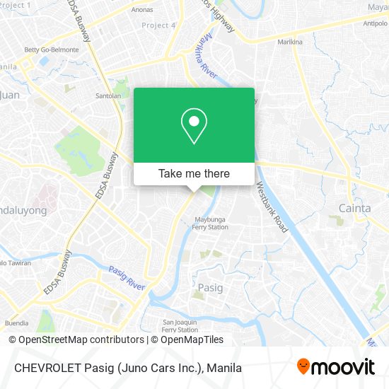 CHEVROLET Pasig (Juno Cars Inc.) map