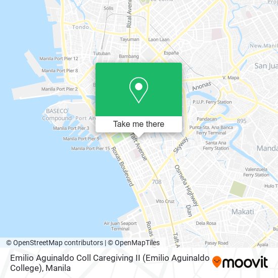 Emilio Aguinaldo Coll Caregiving II (Emilio Aguinaldo College) map