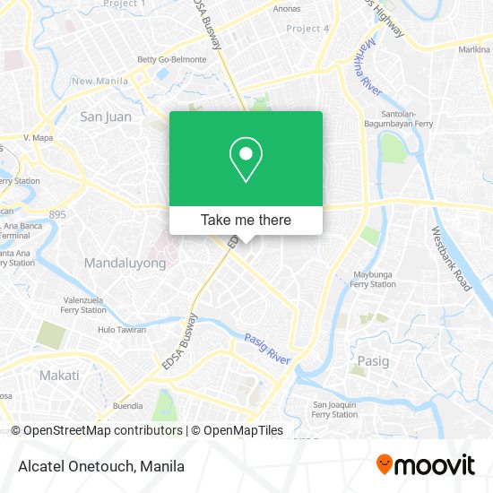 Alcatel Onetouch map
