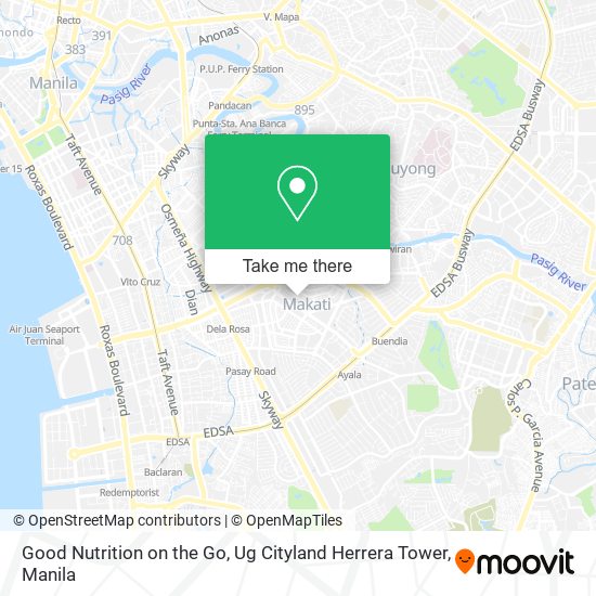 Good Nutrition on the Go, Ug Cityland Herrera Tower map
