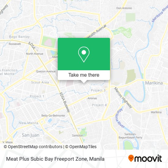 Meat Plus Subic Bay Freeport Zone map