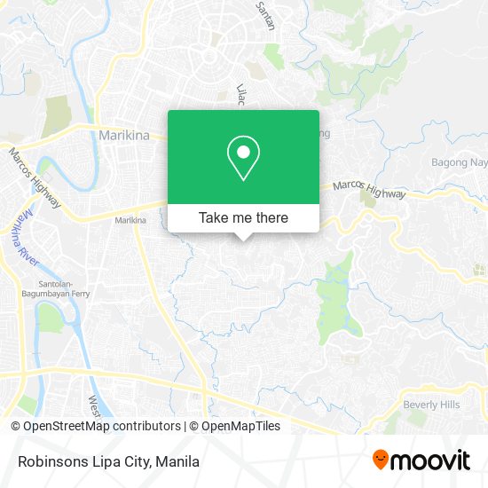 Robinsons Lipa City map