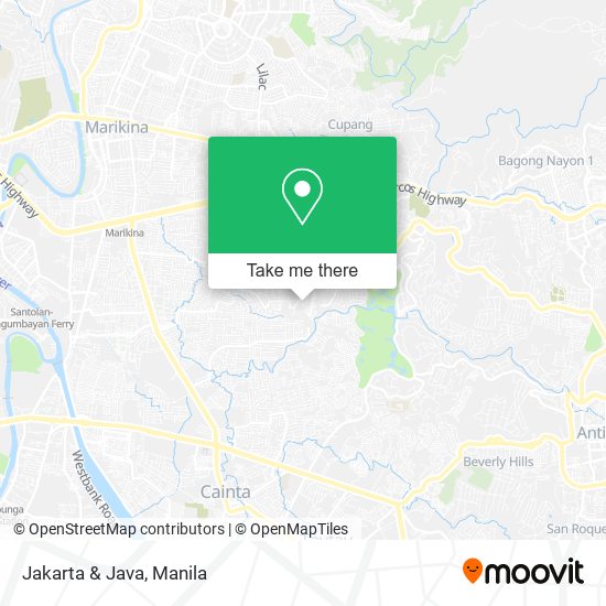 Jakarta & Java map