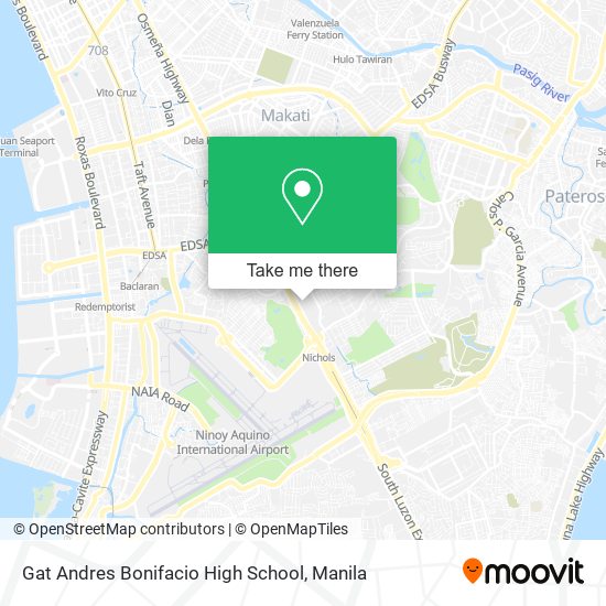 Gat Andres Bonifacio High School map
