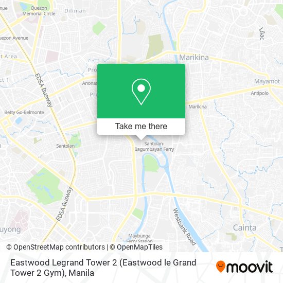 Eastwood Legrand Tower 2 (Eastwood le Grand Tower 2 Gym) map