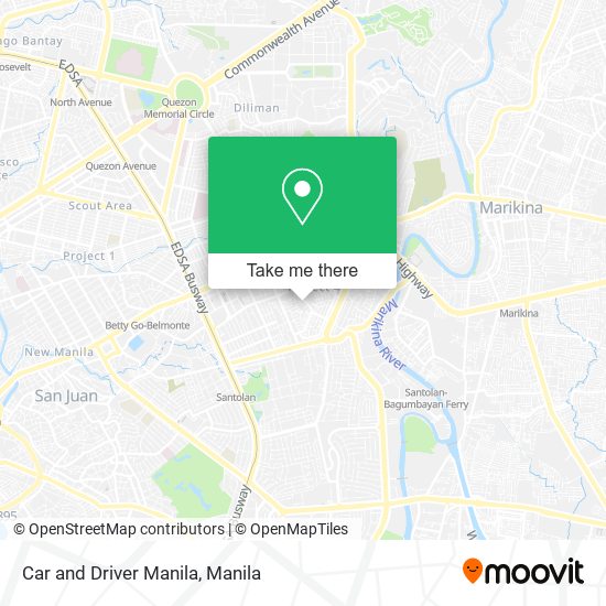 Car and Driver Manila map