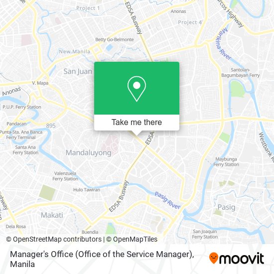 Manager's Office (Office of the Service Manager) map