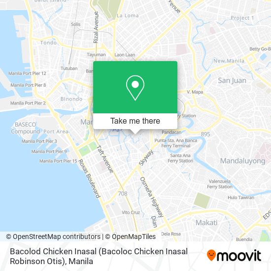 Bacolod Chicken Inasal (Bacoloc Chicken Inasal Robinson Otis) map