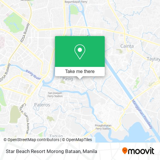 Star Beach Resort Morong Bataan map