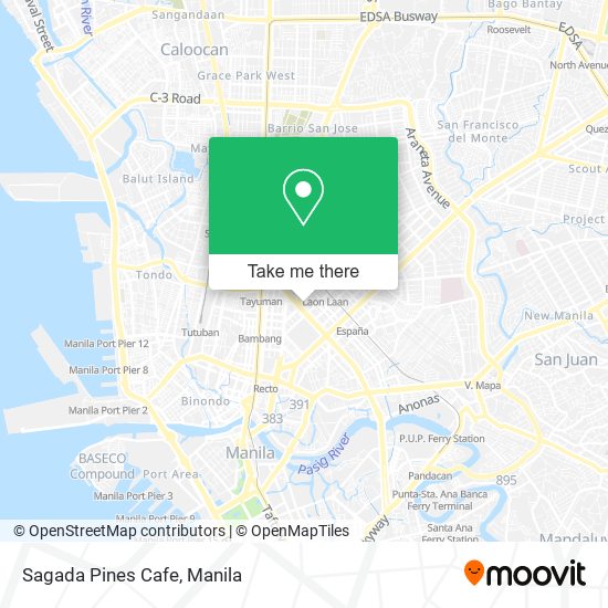 Sagada Pines Cafe map