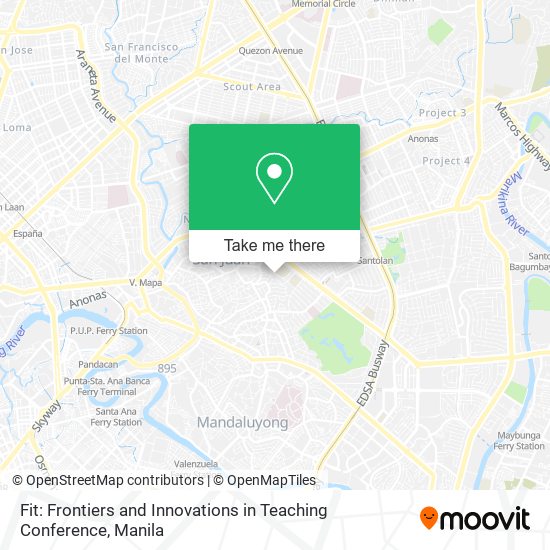 Fit: Frontiers and Innovations in Teaching Conference map