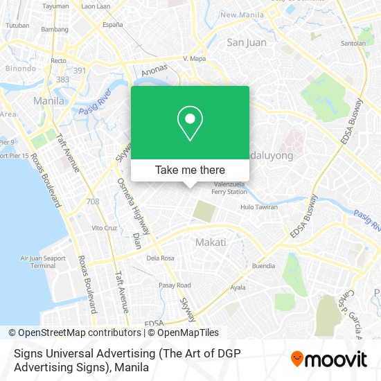 Signs Universal Advertising (The Art of DGP Advertising Signs) map