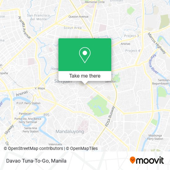 Davao Tuna-To-Go map