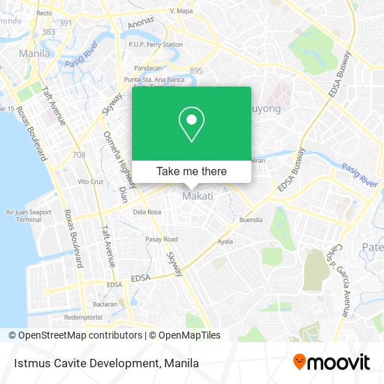 Istmus Cavite Development map