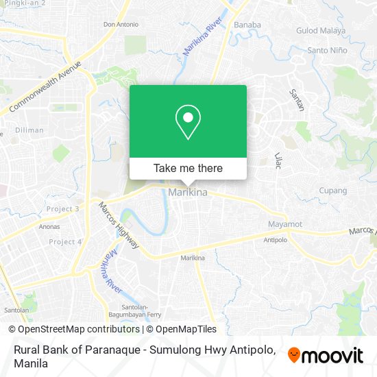 Rural Bank of Paranaque - Sumulong Hwy Antipolo map