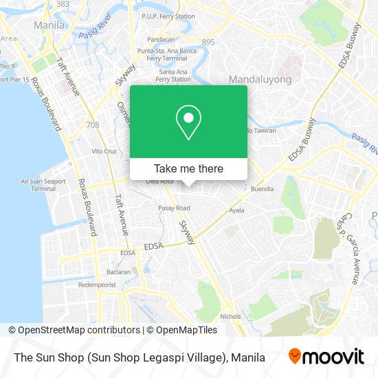 The Sun Shop (Sun Shop Legaspi Village) map
