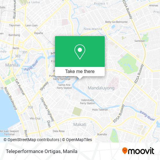 Teleperformance Ortigas map