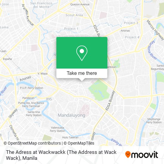 The Adress at Wackwackk (The Address at Wack Wack) map