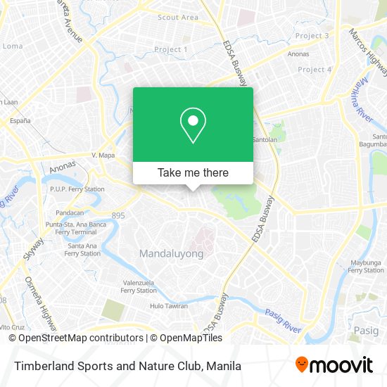 Timberland Sports and Nature Club map