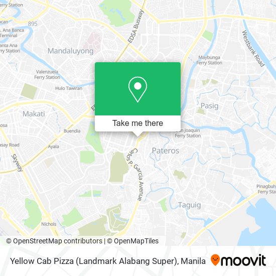 Yellow Cab Pizza (Landmark Alabang Super) map