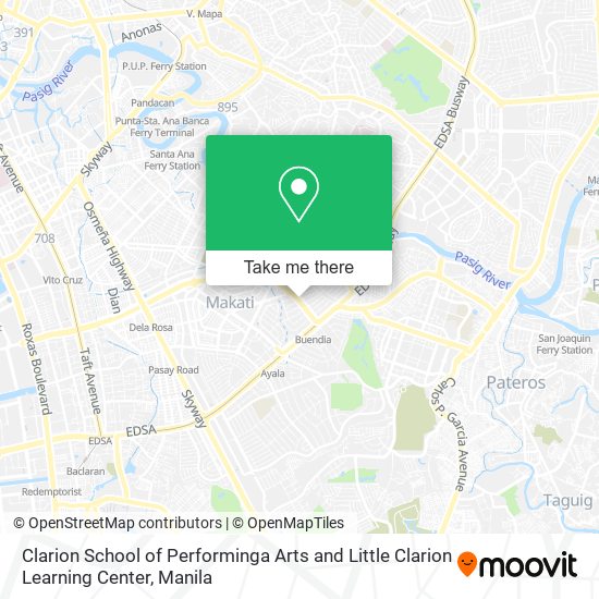 Clarion School of Performinga Arts and Little Clarion Learning Center map
