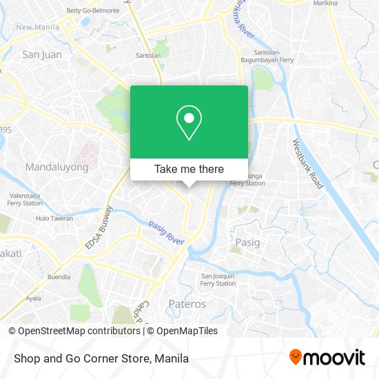 Shop and Go Corner Store map