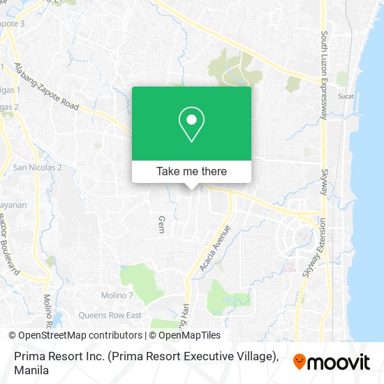Prima Resort Inc. (Prima Resort Executive Village) map
