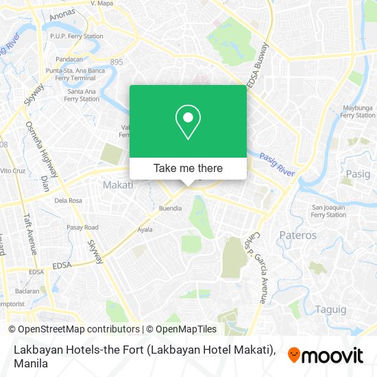 Lakbayan Hotels-the Fort (Lakbayan Hotel Makati) map