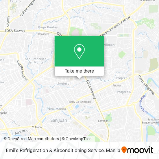 Emil's Refrigeration & Airconditioning Service map