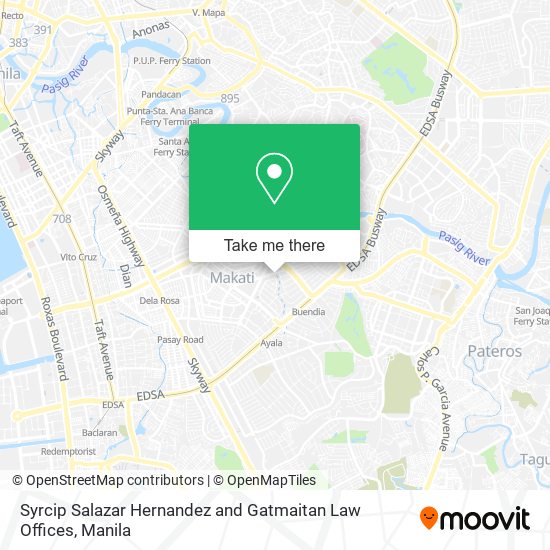 Syrcip Salazar Hernandez and Gatmaitan Law Offices map