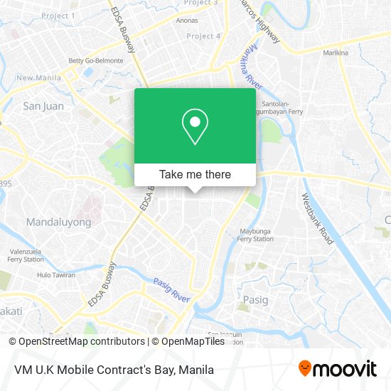 VM U.K Mobile Contract's Bay map
