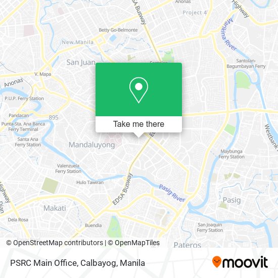 PSRC Main Office, Calbayog map