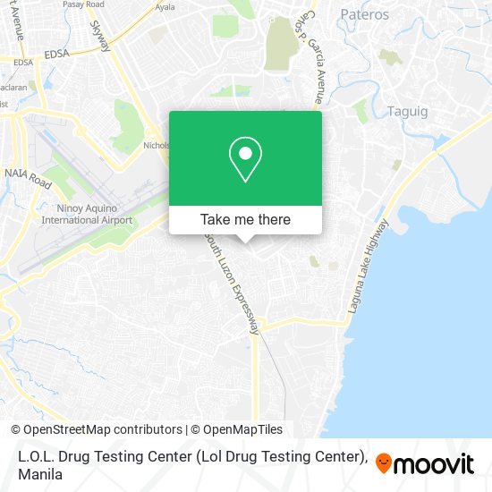 L.O.L. Drug Testing Center map