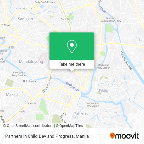 Partners in Child Dev and Progress map