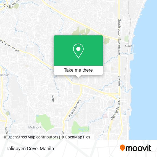 Talisayen Cove map