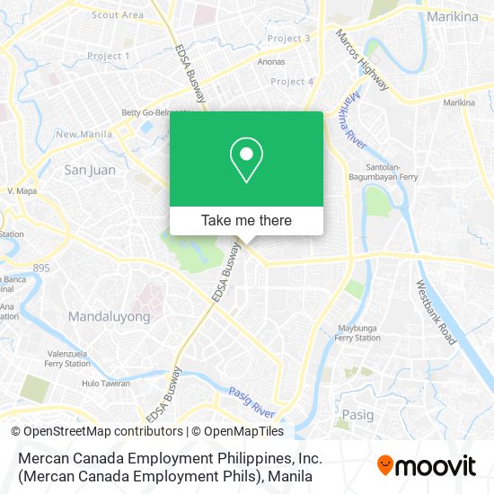Mercan Canada Employment Philippines, Inc. (Mercan Canada Employment Phils) map