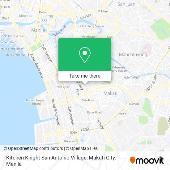 Kitchen Knight San Antonio Village, Makati City map