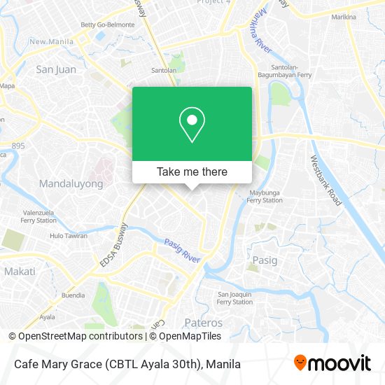 Cafe Mary Grace (CBTL Ayala 30th) map