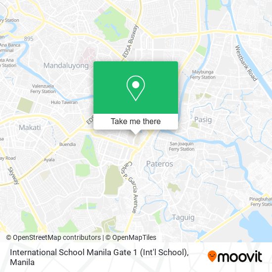 International School Manila Gate 1 (Int'l School) map