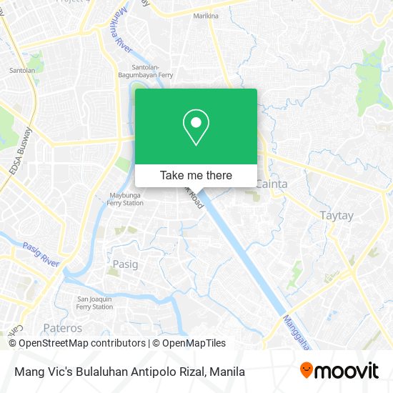 Mang Vic's Bulaluhan Antipolo Rizal map