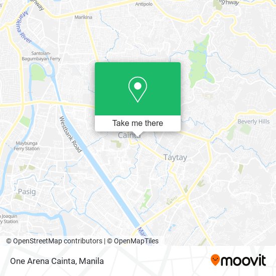 One Arena Cainta map