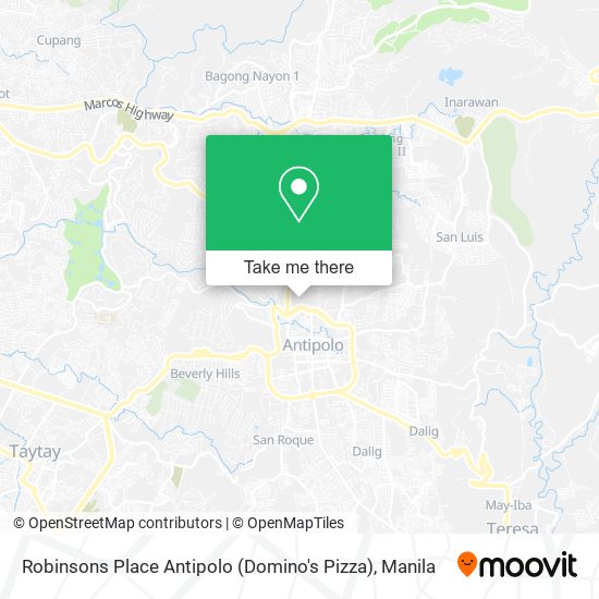 Robinsons Place Antipolo (Domino's Pizza) map