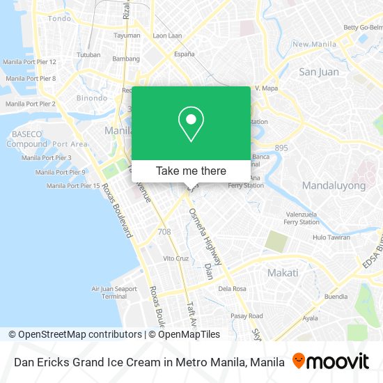 Dan Ericks Grand Ice Cream in Metro Manila map