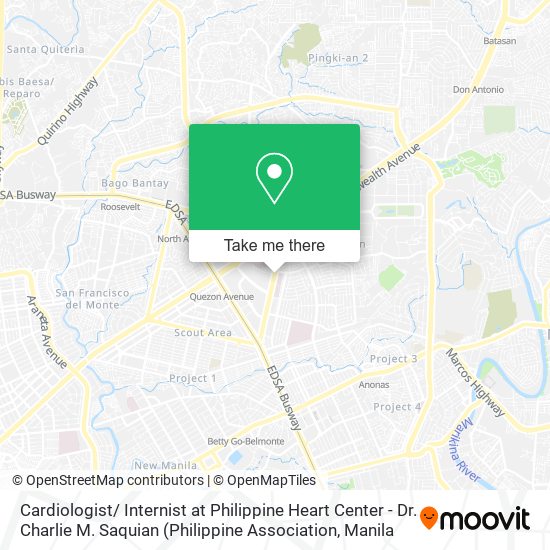 Cardiologist/ Internist at Philippine Heart Center - Dr. Charlie M. Saquian map