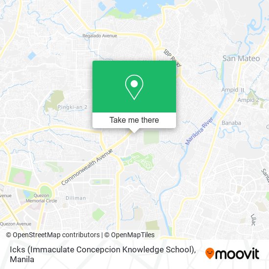 Icks (Immaculate Concepcion Knowledge School) map